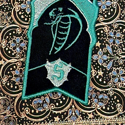 Marque-pages brodé « Serpentard »