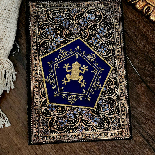 Marque-pages brodé « Chocogrenouille »