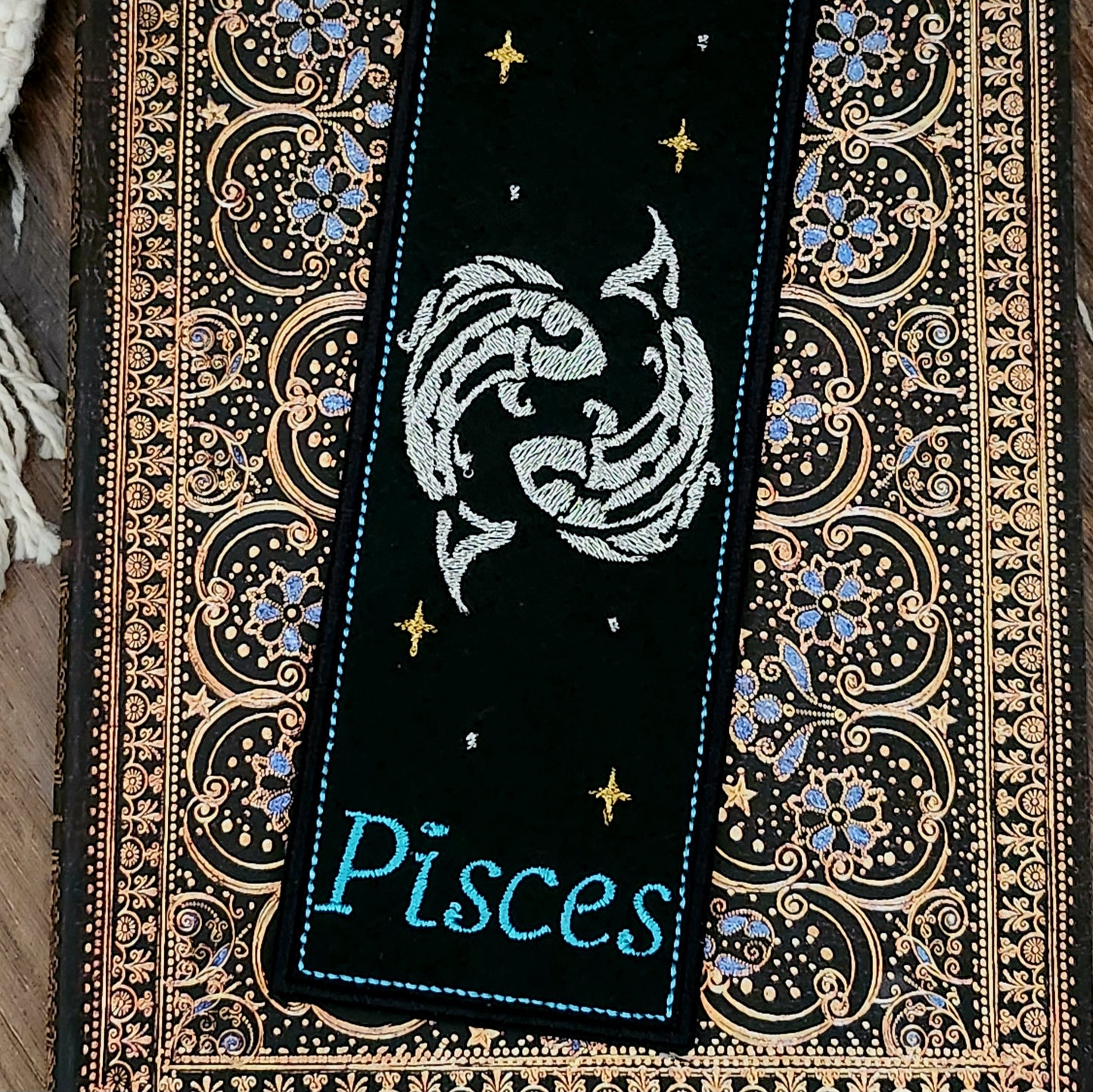 Marque-pages brodé « Poisson »