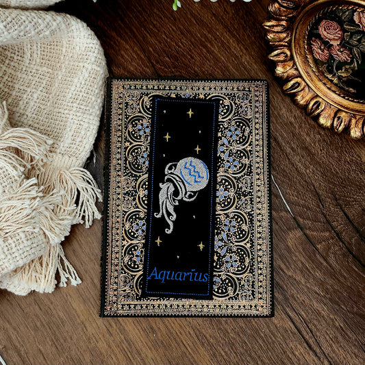 Marque-pages brodé « Verseau »