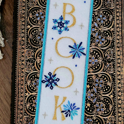 Marque-pages brodé « Winter »