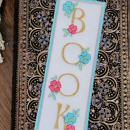 Marque-pages brodé « Spring »