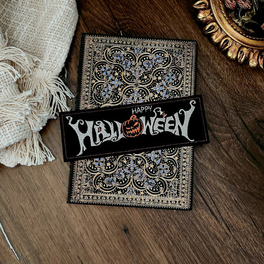 Marque-pages brodé « Halloween »