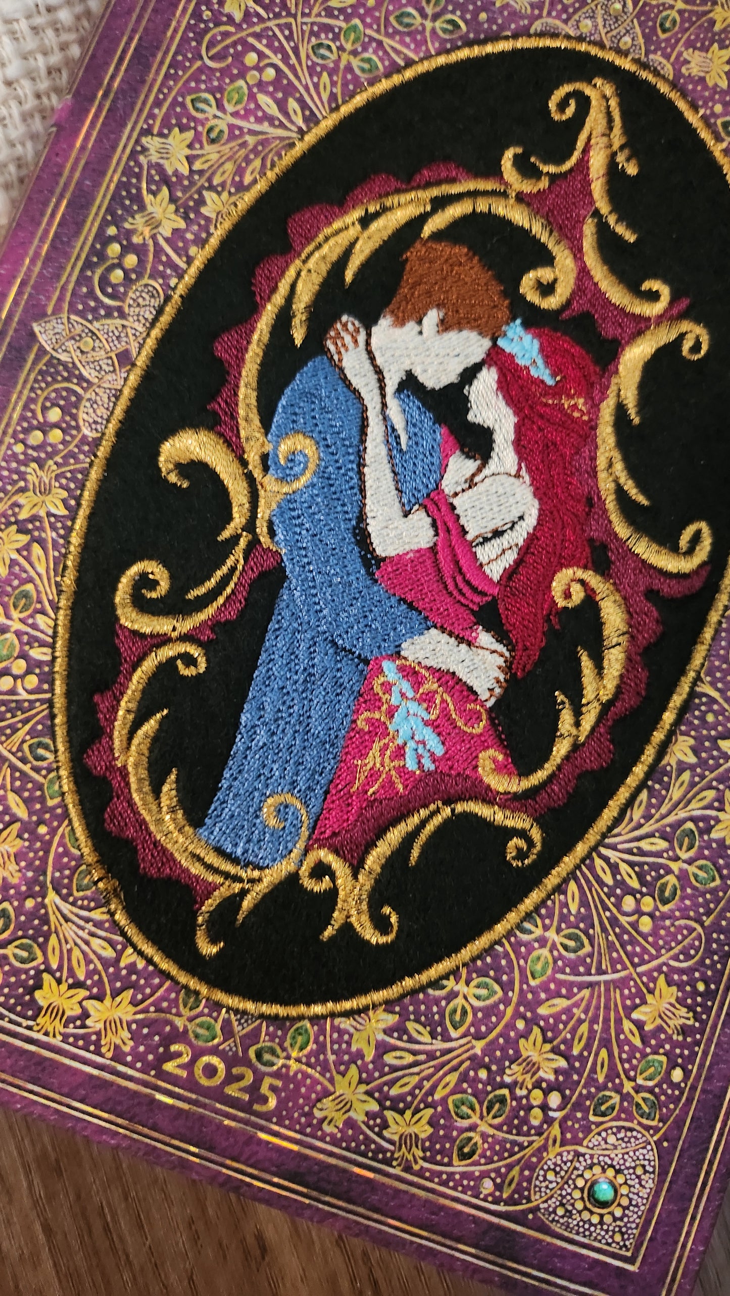 Marque-pages brodé « Il était une fois »