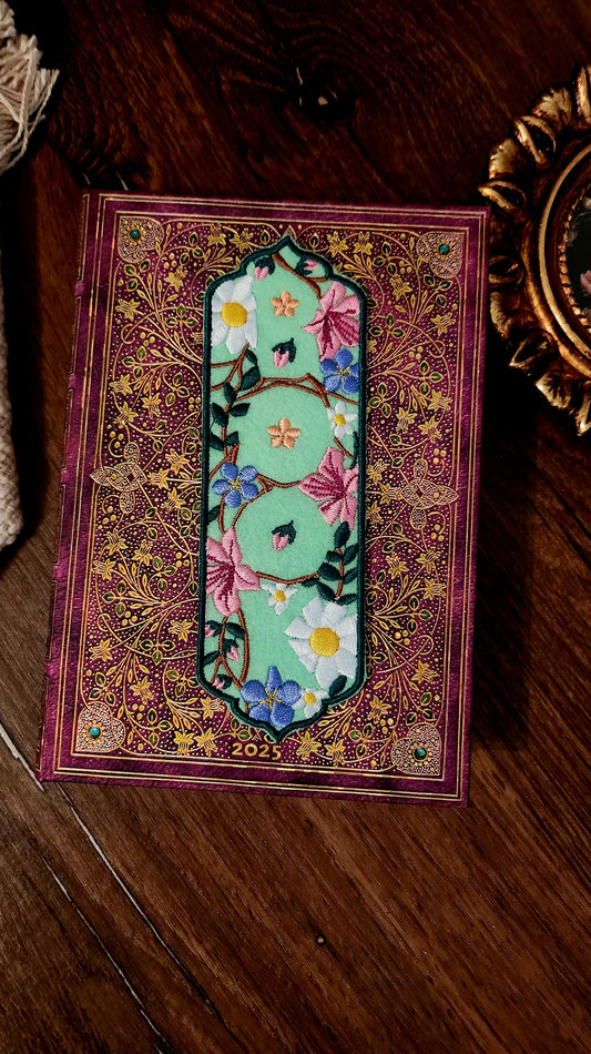 Marque-pages brodé " Printemps "