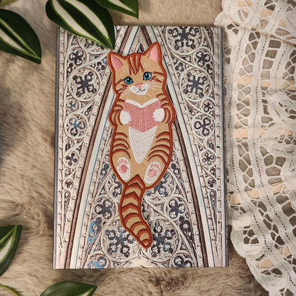 Marque-pages brodé " Chat "