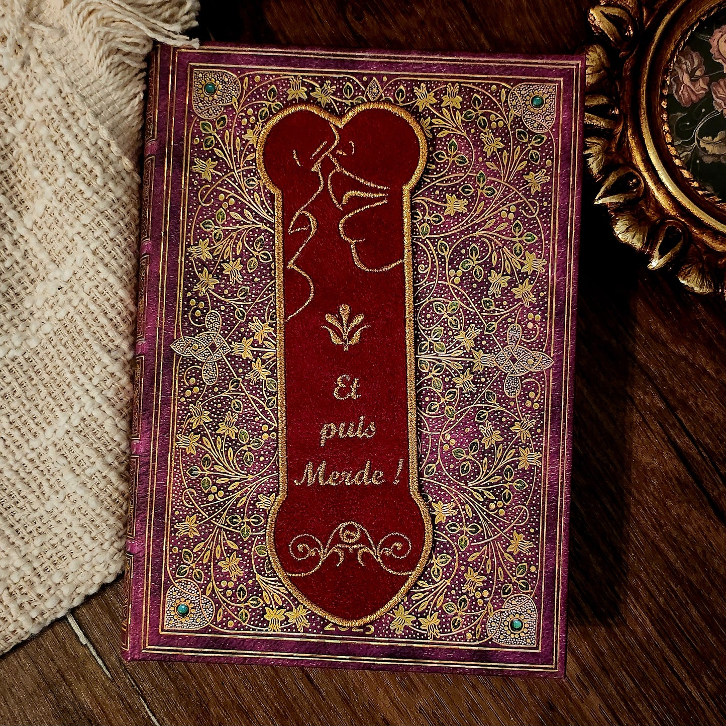 Marque-page brodé  « Et puis Merde ! »