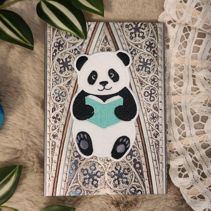 Marque-pages brodé " Panda "